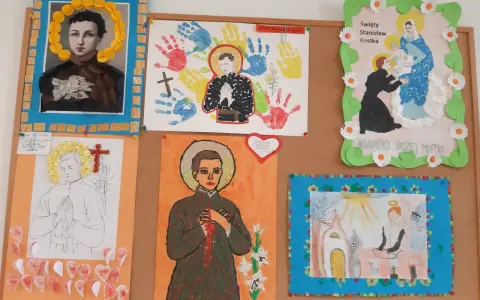 Dzieci stworzyły prace dla świętego Stanisława Kostki, patrona dzieci i młodzieży. Dlaczego? Bo czuli jego obecność.