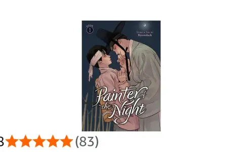 Cover von "Painter of the Night" Buch 1 mit zwei Männern, die sich nahe sind.