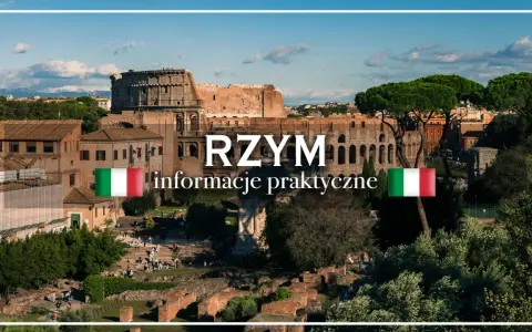 Widok na Koloseum w Rzymie. Planujesz loty Lublin Rzym? Znajdź praktyczne informacje o podróży.