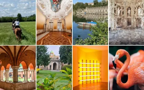 Una mezza giornata fuori Milano: cavalcata, ville storiche, lago, grotte, giardini e fenicotteri.