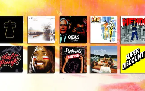 Une collection d'albums de musique électronique, incluant Daft Punk, Air, Cassius et d'autres artistes du groupe electro.