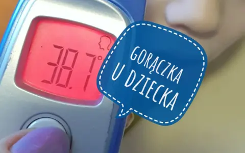 Termometr pokazuje 38.7°C. Dziecko ma gorączkę. Dowiedz się, jak zbić gorączkę u dzieci.