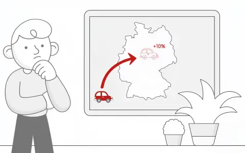 Zastanawiasz się nad akcyzą za auto? Mapa Niemiec pokazuje wzrost o 10% dla importowanego samochodu.