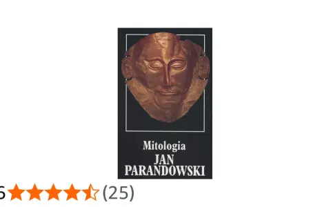 Złota maska Agamemnona z książki "Mitologia" Jana Parandowskiego.