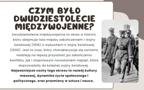 Dwudziestolecie międzywojenne, czas nadziei i napięć, to epoka rozwoju kultury masowej i przemian. Na zdjęciu żołnierze w historycznych strojach.
