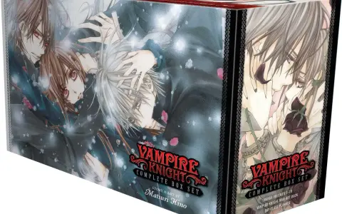 Vampire Knight Complete Box Set mit Anime-Illustrationen von Kaname, Yuki und Zero.