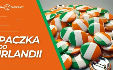 Mnóstwo przypinek z flagą Irlandii, gotowych do wysyłki. Tani paczka do Irlandii to szybki sposób na dotarcie do celu.
