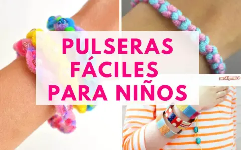 Ideas de pulseras coloridas y divertidas para niños.