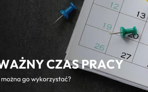 Równoważny czas pracy a praca w sobotę i niedzielę. Kolorowe pinezki zaznaczają dni na kalendarzu, symbolizując planowanie i organizację pracy.