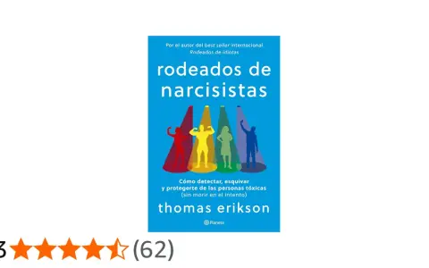 Portada del libro "Rodeados de narcisistas", con siluetas bajo focos, ilustrando la proyeccion narcisista.