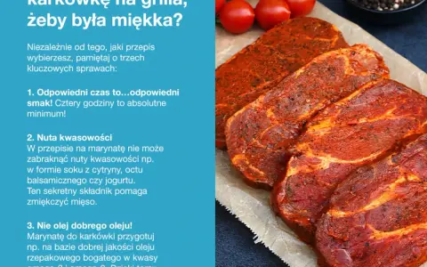 Idealna karkówka z grilla: jak zamarynować, by była soczysta?
