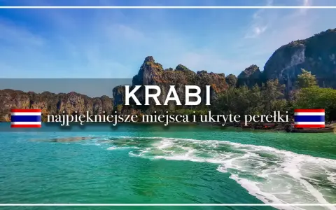 Krabi: najpiękniejsze miejsca i ukryte perełki. Widok na turkusową wodę i skaliste wybrzeże Ao Nang Beach w Tajlandii.
