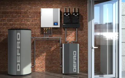 System grzewczy Defro z zasobnikiem i buforem, idealny jako jaki bufor do domu 150m2.
