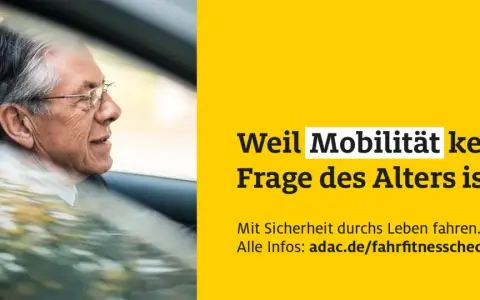ADAC: Ältere Menschen am Steuer. Mobilität ist keine Frage des Alters. Infos zur Fahrtauglichkeit Senioren.