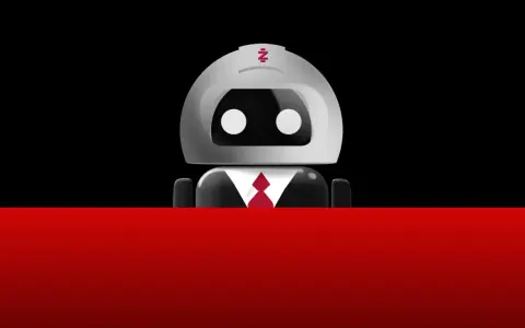 Robot con traje y corbata, listo para la escritura de constitución.