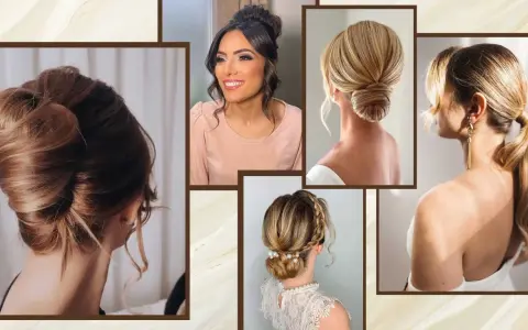 Raccolti eleganti e semi raccolti capelli per ogni occasione: chignon bassi, trecce e code di cavallo raffinate.