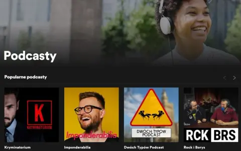 Odkryj najlepsze podcasty Spotify: Kryminatorium, Imponderabilia, Dwóch Typów Podcast i Rock i Borys.