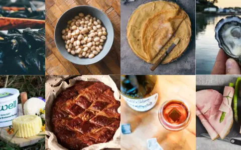 Moule, haricots blancs, crêpes, huître, gwell, kouign-amann, whisky et charcuterie : un festin de spécialités du Finistère.