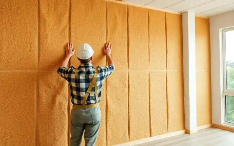 Pose d'une isolation liège mur intérieur. Avis : ce matériau offre une excellente isolation thermique et acoustique.