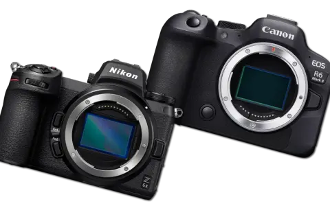 Dwa aparaty, Nikon Z 6II i Canon EOS R6 Mark II, gotowe do akcji. Który wybierzesz: canon czy nikon?
