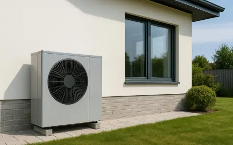Unité extérieure d'une pompe à chaleur air/eau pour le refroidissement. Avis sur son efficacité et son installation.