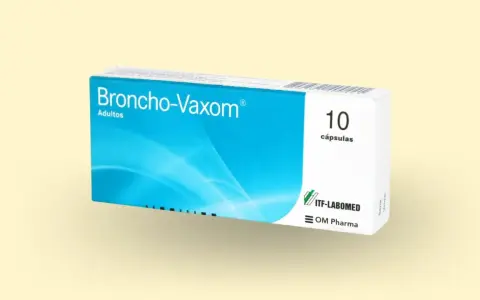 Opakowanie leku Broncho-Vaxom dla dorosłych, zawierające 10 kapsułek. Czy Broncho-Vaxom jest na receptę?