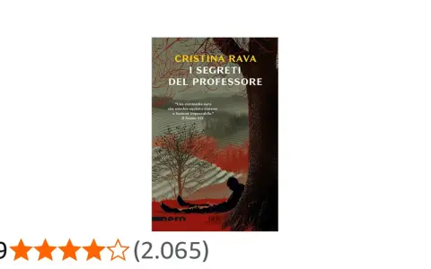Copertina del libro "I segreti del professore" di Cristina Rava, con un uomo silhouette appoggiato a un albero in un paesaggio autunnale.