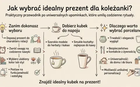 Szukasz kreatywnego prezentu dla przyjaciółki? Dowiedz się, jak wybrać idealny kubek, który umili jej codzienne rytuały.