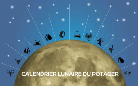 Calendrier lunaire du potager 2026 : la lune et les signes du zodiaque guident vos plantations.