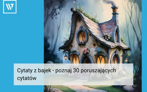 Bajkowy domek w lesie, ozdobiony kwiatami, z dymem z komina.