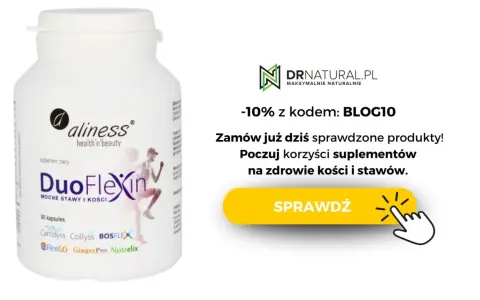 Suplement DuoFlexin na stawy i kości. Sprawdź, czy suplementy na stawy działają i zamów z rabatem 10%.