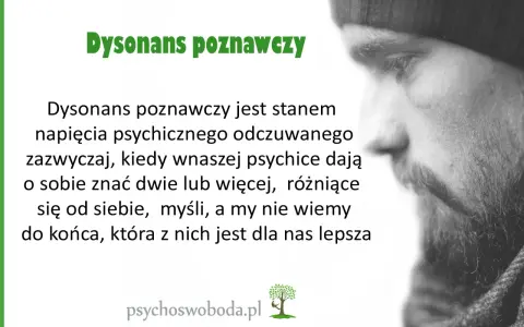 Dysonans poznawczy: napięcie, gdy sprzeczne myśli w głowie walczą o prymat, a Ty nie wiesz, która jest lepsza.