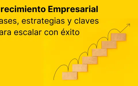 Escalera de bloques de madera ascendente con flecha, simbolizando el crecimiento empresarial y la **propuesta de valor** para escalar con éxito.