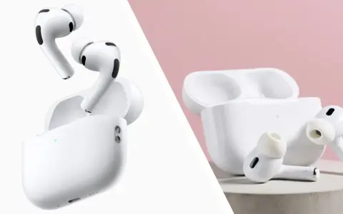 Två par vita AirPods Pro 3 med laddningsfodral. Enkla och eleganta hörlurar för musikälskaren.
