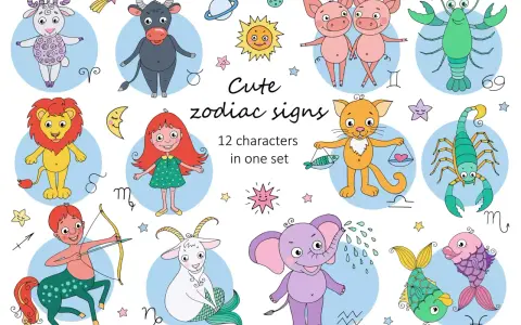 Urocze znaki zodiaku: baran, byk, bliźnięta, rak, lew, panna, waga, skorpion, strzelec, koziorożec, wodnik, ryby.