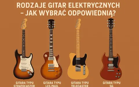 Cztery rodzaje gitar elektrycznych: Stratocaster, Les Paul, Telecaster i SG. Poznaj je, by wybrać idealną!