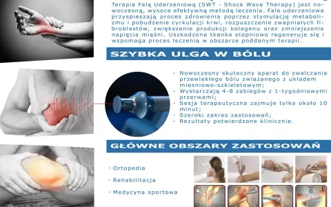 Terapia falą uderzeniową: szybka ulga w bólu. Zalecenia po fali uderzeniowej obejmują leczenie bólu stawów i mięśni.