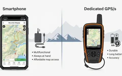 Smartfon z mapą górską vs. dedykowany GPS w góry. Wybierz niezawodność w trudnym terenie.