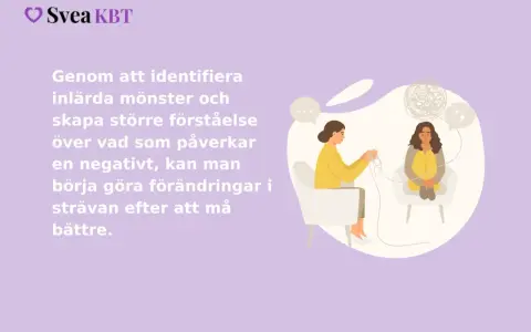 Terapi för fobier: En terapeut hjälper en person att reda ut sina tankar och känslor för att må bättre.