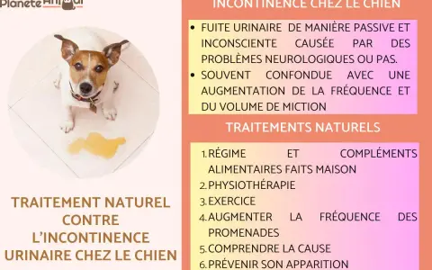Un chien regarde une flaque d'urine, expliquant pourquoi mon chien fait pipi dans la maison et les traitements naturels.