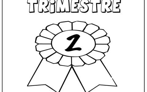 Ilustración en blanco y negro de un lazo con el número 2 en el centro y la palabra "TRIMESTRE" encima.