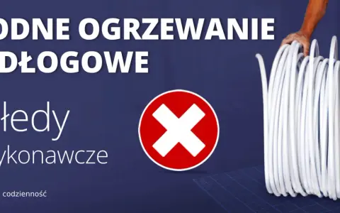 Unikaj błędów wykonawczych przy układaniu ogrzewania podłogowego. Ręce fachowca trzymające białą rurę do instalacji.