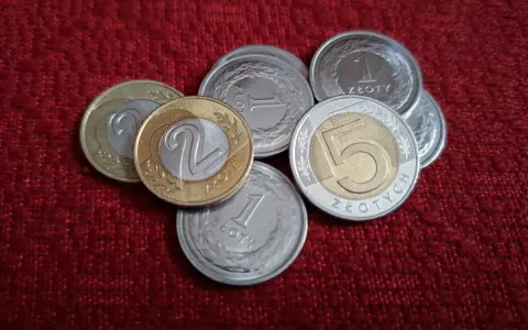 Monety złotowe, które mogą posłużyć jako darowizna dla siostrzenicy. Pamiętaj o podatku od darowizny.