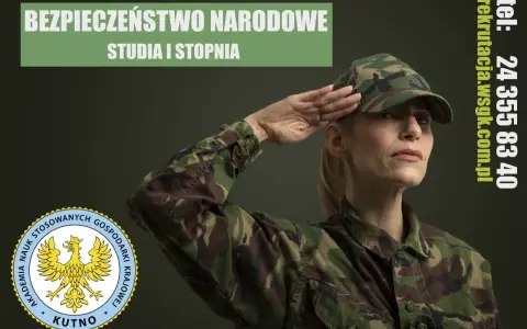 Kobieta w mundurze oddaje honory. Rekrutacja na studia I stopnia z zakresu wsb bezpieczeństwo narodowe.