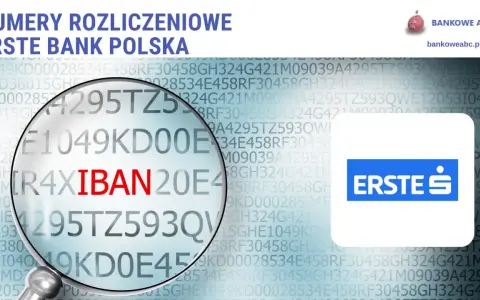 Szukasz informacji, jak zamknąć konto w Santander? Ten obraz pokazuje numery rozliczeniowe Erste Bank Polska.
