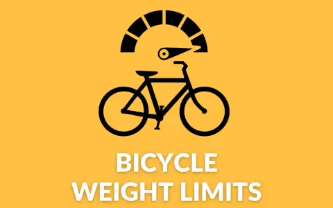 Icon of a bicycle with a speedometer above it, indicating "Bicycle Weight Limits.