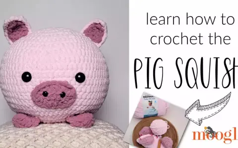 Adorable cerdo amigurumi rosa, perfecto para aprender a tejer. ¡Un cerdito tierno y suave!