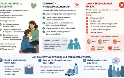 Jak rozmawiać z dziewczyną o wadze? Skup się na emocjach, zdrowiu i samopoczuciu, unikaj oceniania wyglądu.