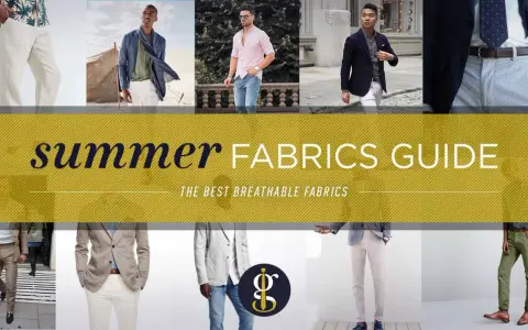 Men's summer style guide featuring breathable, lightweight fabrics for warm weather.