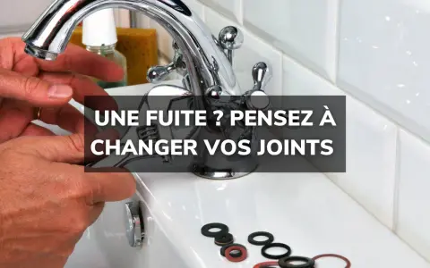 Une fuite ? Pensez à changer vos joints de robinet. Des joints usés peuvent causer des dégâts.
